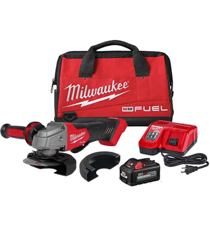Amoladora Angular Inalámbrica A Batería 18V FUEL Brushless 125mm Milwaukee Rojo/Negro 2880-159Ax