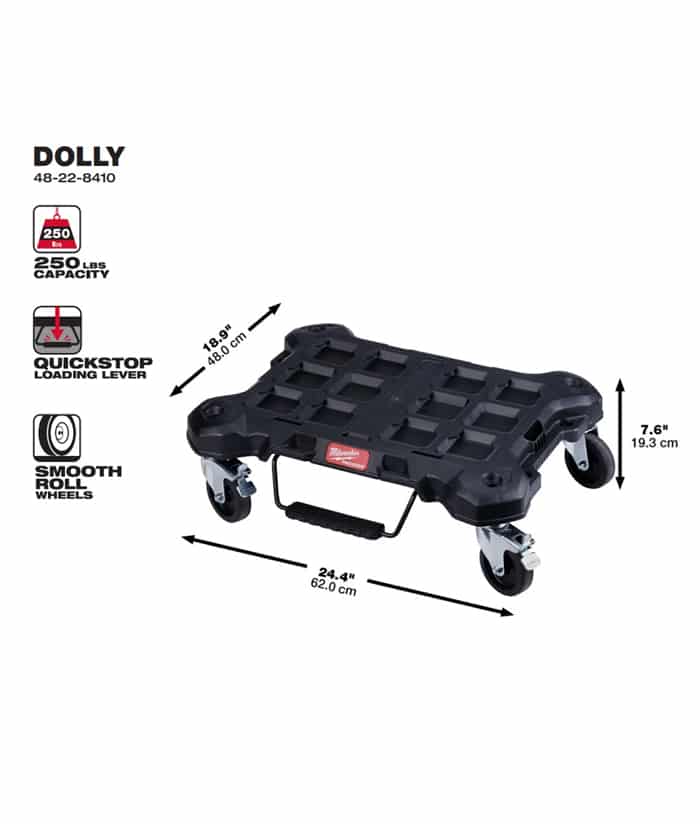 Base con Ruedas Dolly para Packout Milwaukee 48-22-8410 - Imagen 3