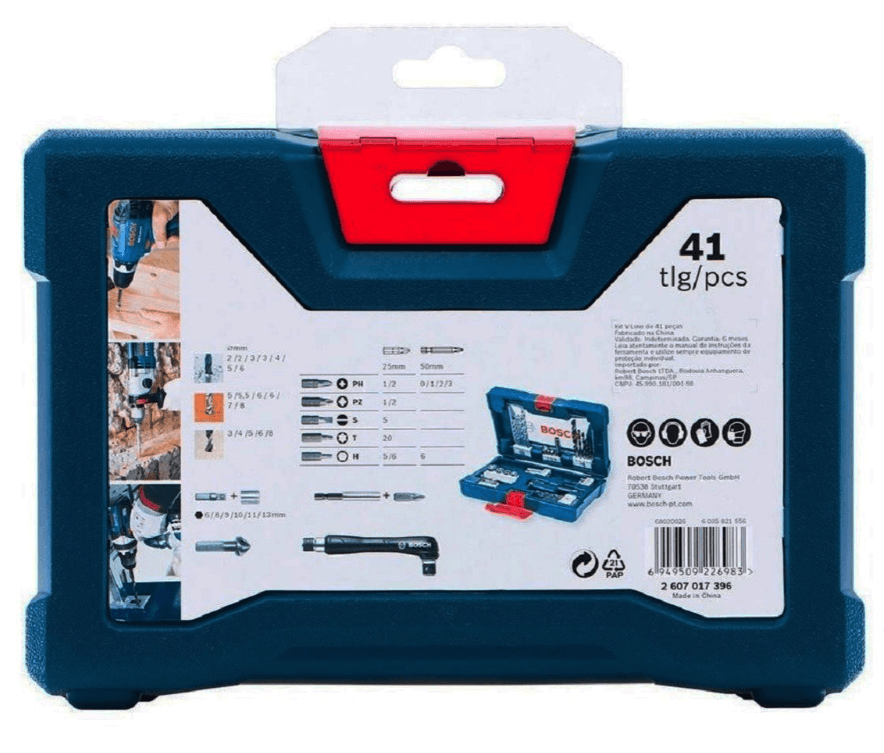 Juego Set Kit Accesorios Para Taladro 41 piezas Bosch Kit Juego Maletín  X-Line
