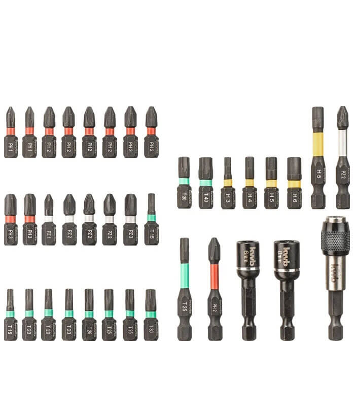 Juego Set Kit Puntas Impacto 37 pzas Kwb - Imagen 3