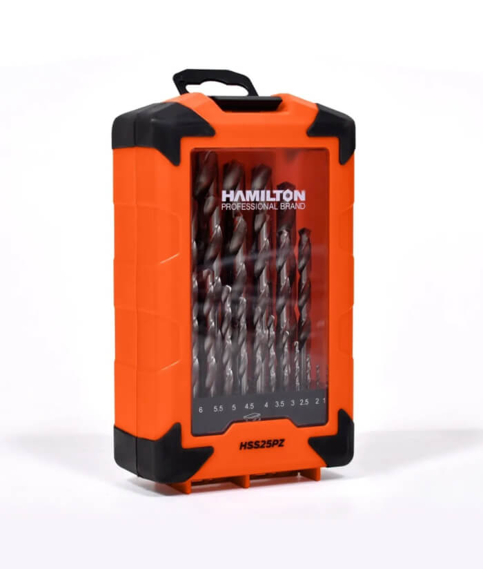 Juego Set Kit Mechas Acero Rápido x 25Pzas Hamilton HSS25PZ
