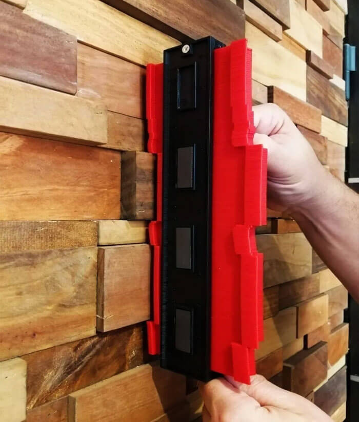 Copiador Contorno Moldura Plástico 10" 250mm - Imagen 3