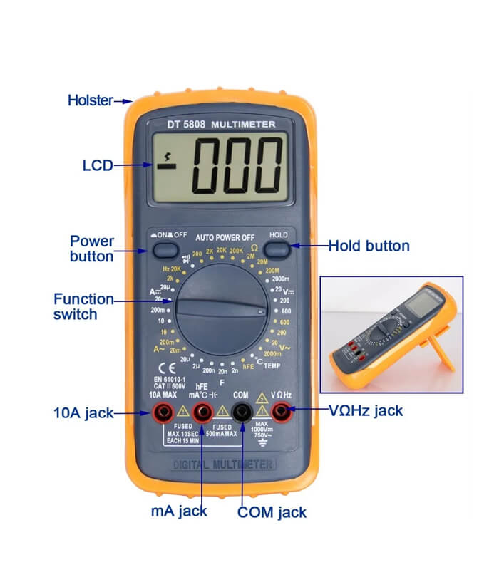 Tester Multímetro Digital Ruhlmann RU48061 - Imagen 2