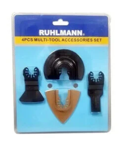 Juego Set Kit Accesorios Para Sierra Oscilatoria Multimateriales Multiconstrucción Multiusos Multipropósito Tugsteno Ruhlmann