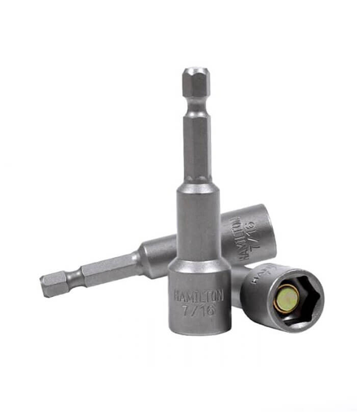 Adaptador Punta Vaso 7/16" Enc. 1/4" Bit Hamilton PVH716-1