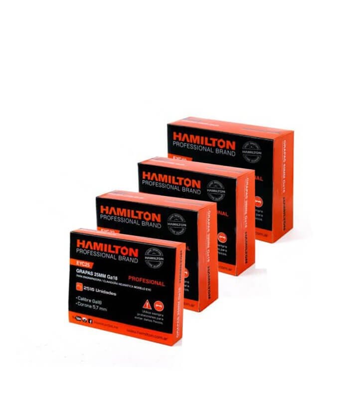 Grapas Grampas Para Engrapadora Engrampadora Grapadora Clavadora GA18 EYC 25 a 40mm Hamilton