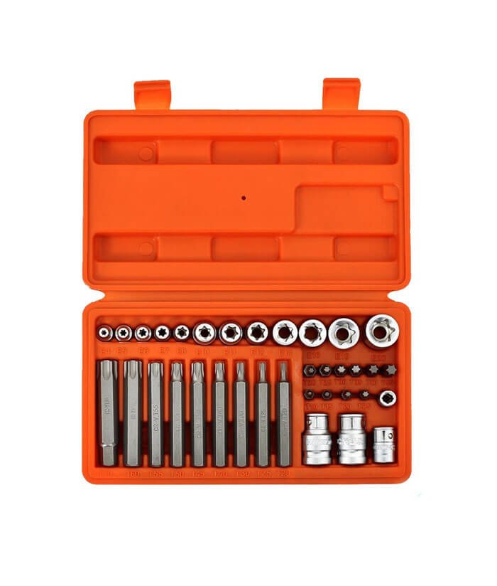 Juego Set Kit de Puntas Torx 1/2″ 35 Piezas Hamilton