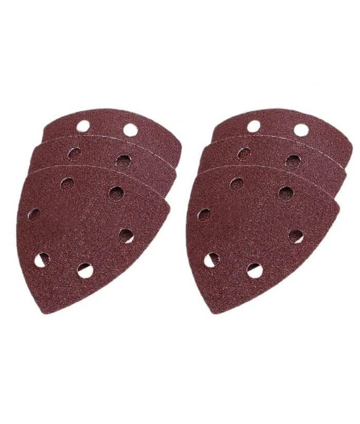 Hoja de Lija Tipo Delta Grano 120 x6 Accesorio Para Sierra Oscilatoria Oscilante Multifunción Multiuso Multimaterial Multiherramienta Milwaukee 49252120 - Imagen 2