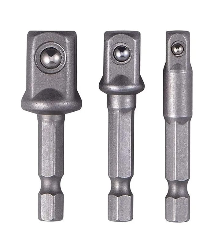 Juego 3 Adaptadores 1/4" 3/8" 1/2" Harden 550733