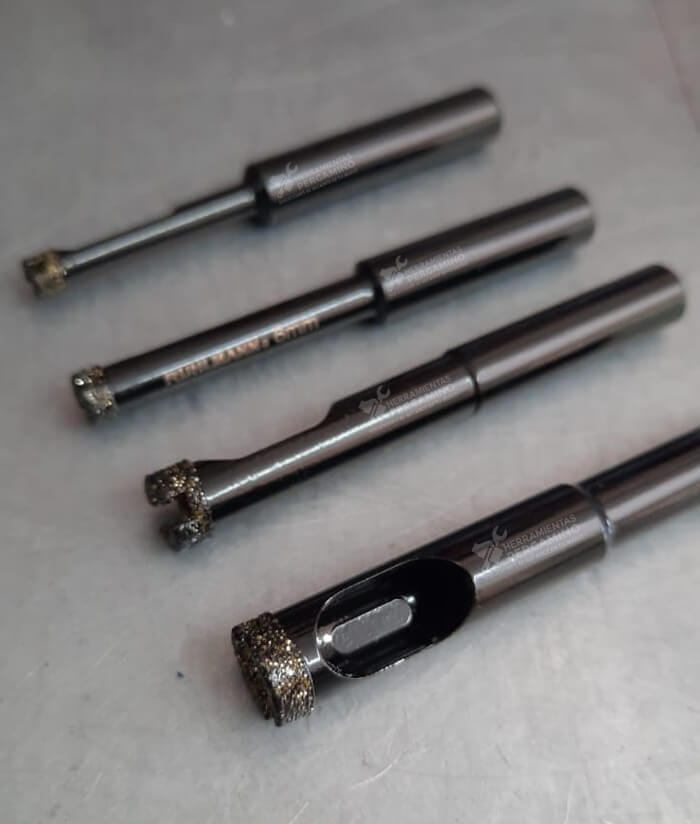 Juego Set Kit Sierra Copa Diamantada x4 Pzas. 5 6 8 10mm Ruhlmann RU5520 - Imagen 2
