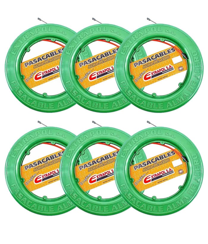 Cinta Cable PasaCable Alma Acero 7 a 30mts Extrapol