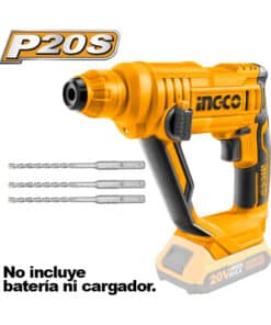 Rotomartillo a Batería Inalámbrico 20V SDS-Plus 1.5 Joules Ingco Naranja/Amarillo CRHLI1601