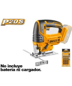 Sierra Caladora a Batería Inalámbrica 20V Ingco Naranja/Amarillo CJSLI8501