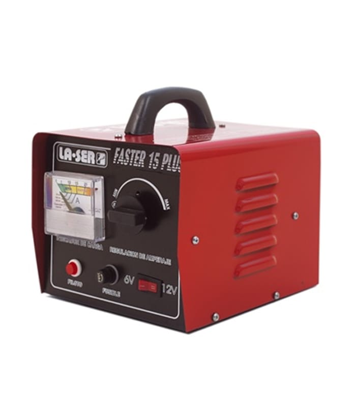 Cargador de Baterías Auto Moto 12V 15 Amp CBP Faster Plus La-ser