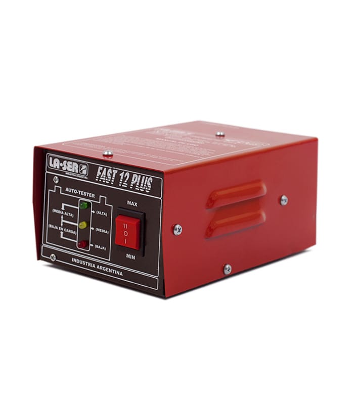 Cargador de Baterías Auto Moto 12V 10 Amper FAST 12 PLUS La-ser