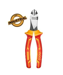 Alicate Corte Diagonal 7" 180mm Dieléctrico Aislado 1000V Ingco HIHDCP28188