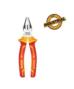 Pinza Universal 7" 180mm Dieléctrica Aislada 1000V Ingco HICP28188