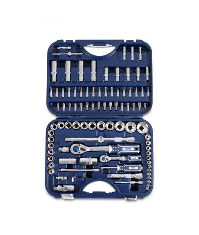 Juego Set Kit Caja de Tubos Bocallaves 1/4" 1/2" 94 piezas Bremen 6380 - Imagen 3