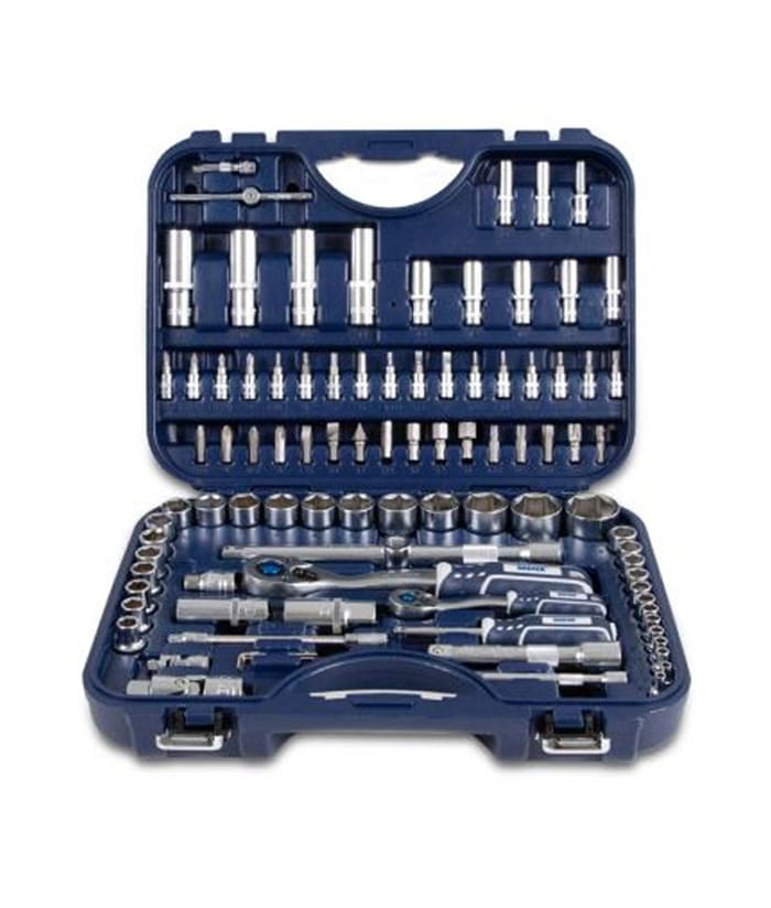 Juego Set Kit Caja de Tubos Bocallaves 1/4" 1/2" 94 piezas Bremen 6380