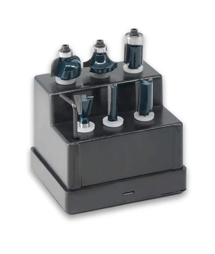 Juego Set Kit de Fresas Para Madera P/ Fresadora Router Tupí x 6 Bremen 7618