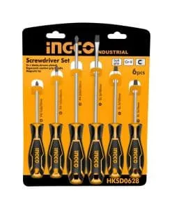 Juego Set Kit Destornilladores x6 Ingco