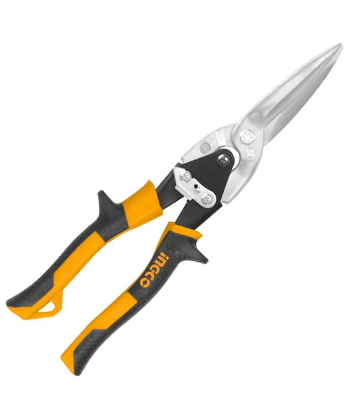 Tijera de Aviación Corte Recto Largo Chapista Chapa 12" Ingco HTSN0112S