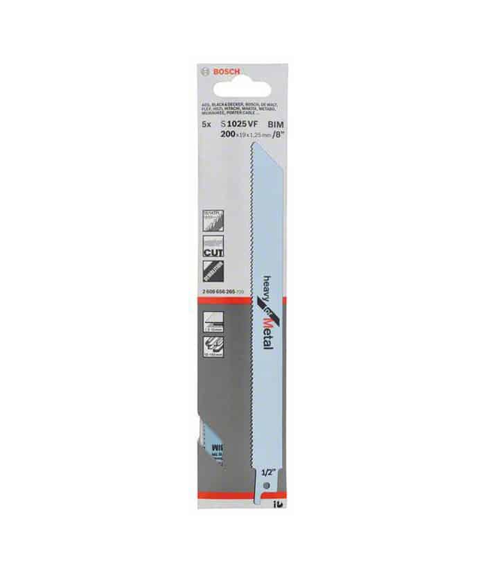 Hoja Sierra Sable Para Chapas Semigruesas y Gruesas Bosch S1025VF - Imagen 2
