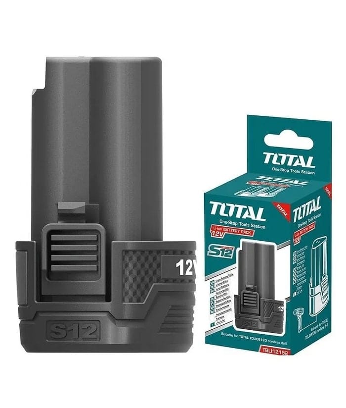 Batería Redonda 12V 1.5Ah Total TBLI12152 Compatible Con Ingco y Emtop P20S