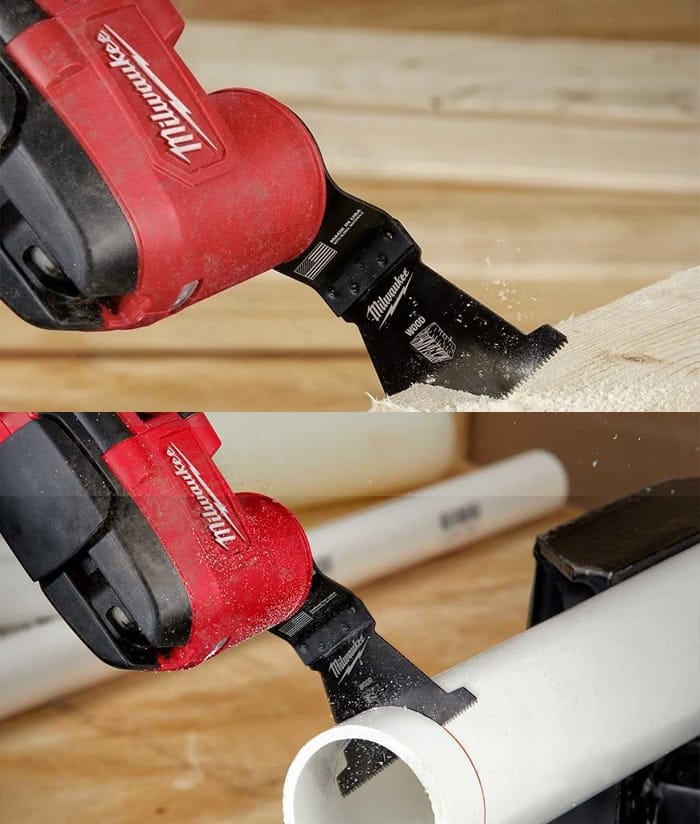 Hoja de Corte Accesorio Para Sierra Oscilatoria Oscilante Multifunción Multiuso Multimaterial Multiherramienta 64mm Madera Milwaukee 49-25-1111 - Imagen 3