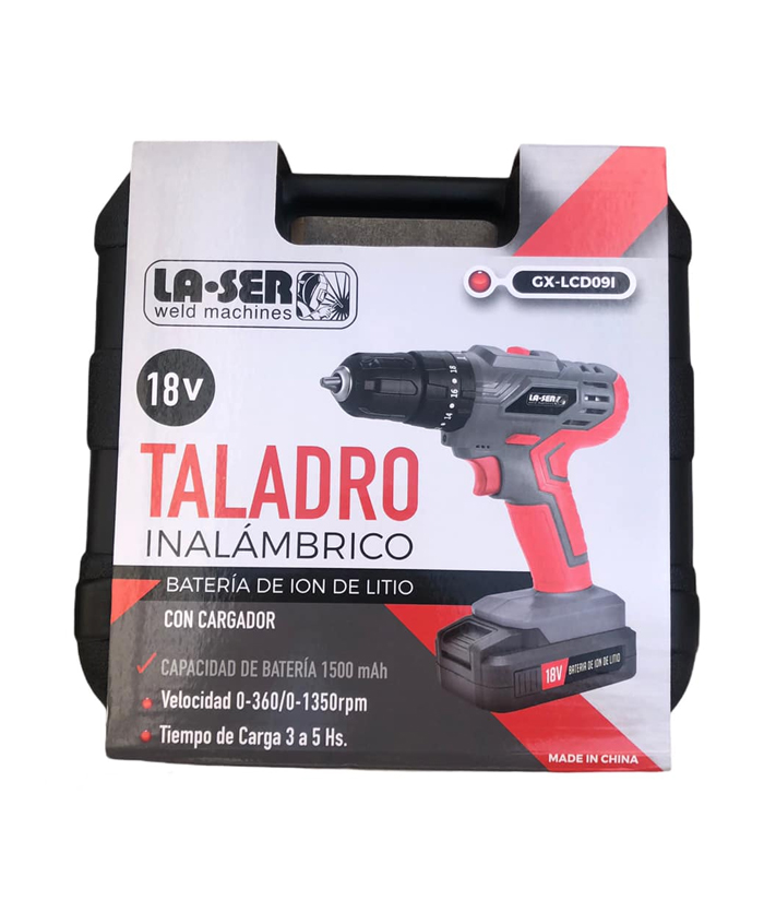 Taladro Atornillador + Bateria 1.5 Ah con Cargador 20V 10mm