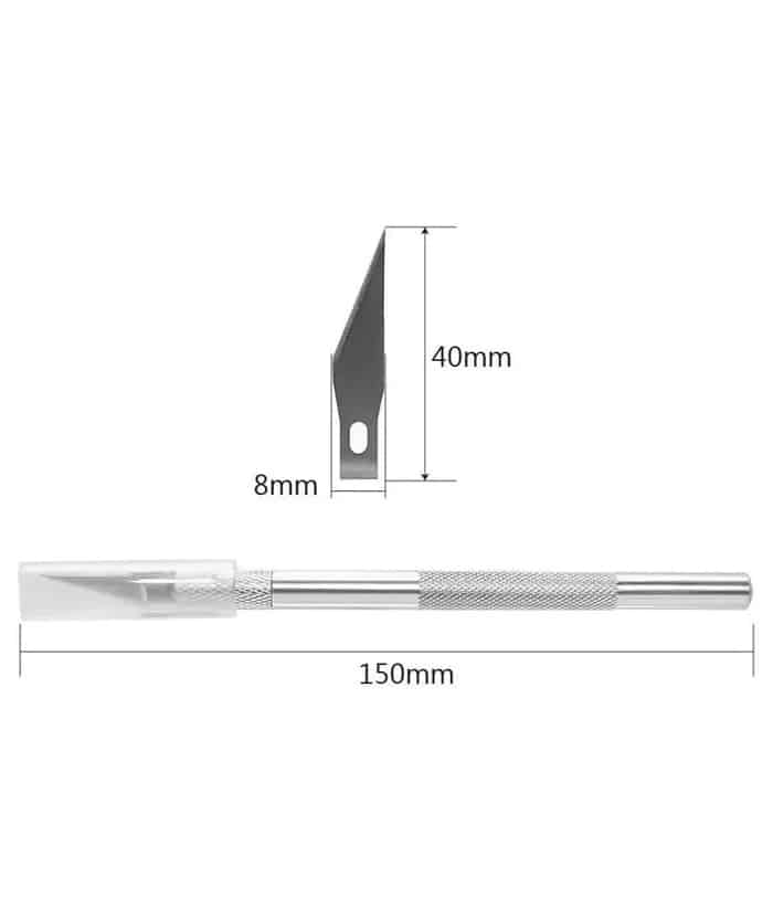 Cutter Cortante Bisturí Metálico Guiller MD-367 - Imagen 3