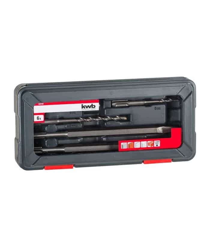 Juego Set Kit de Brocas y Cinceles SDS-Plus 6 Pzs. KWB 109166 - Imagen 2