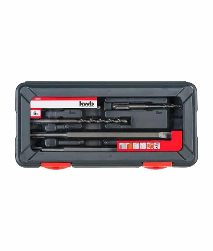 Juego Set Kit de Brocas y Cinceles SDS-Plus 6 Pzs. KWB 109166 - Imagen 4