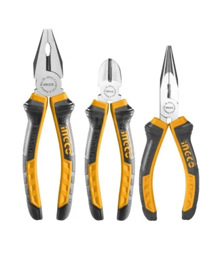 Juego Set Kit Pinza y Alicates 8" 6" 6" Ingco HKPS08318