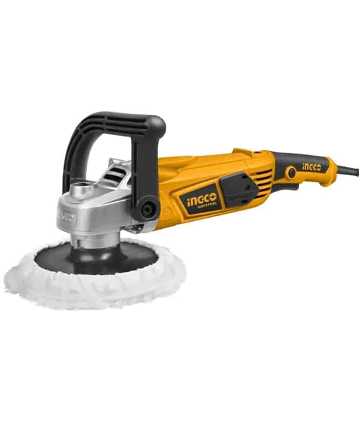 Pulidora Lustradora LustraLijadora Angular Eléctrica 1400W 180mm Ingco Naranja/Amarillo AP14008-4