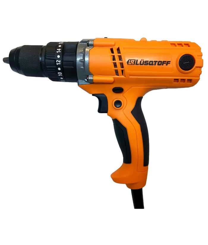 Taladro Percutor Atornillador Eléctrico 220V 450W Lüsqtoff Naranja/Negro TAL450-9
