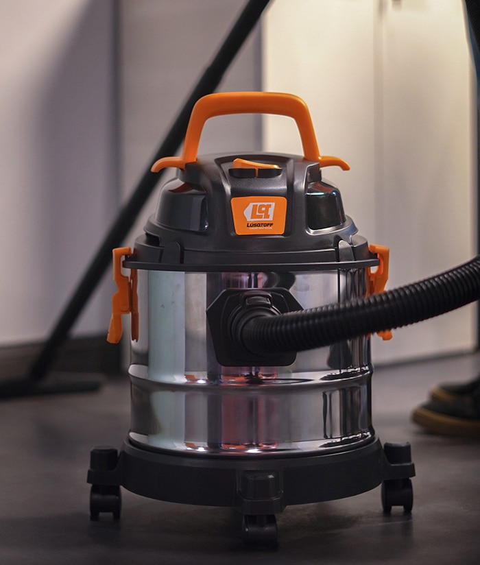 Aspiradora Eléctrica Acero Inoxidable 15lts 1400W Lüsqtoff Naranja/Negro LA-1500MM - Imagen 3