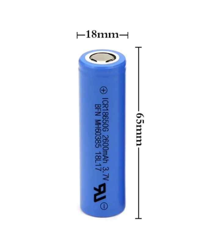 Pila Bateria Recargable De Li-ion 3.7 V 3300 Mah Icr18650 / Icr