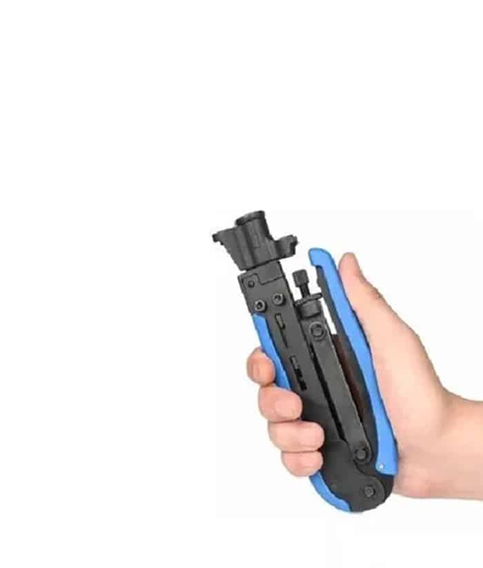 Pinza Crimpeadora Crimpadora Por Compresión Para Cables Coaxiles Guiller CT-548 - Imagen 2
