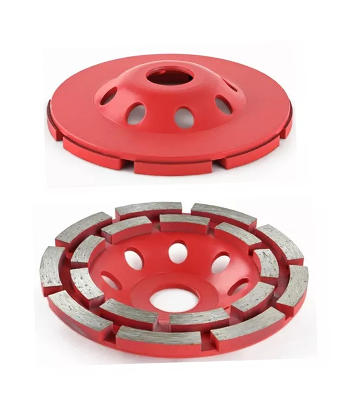 Disco Desbaste Hormigon Disco de la taza de la rueda de la muela del  segmento de diamante de 125 mm para la rueda de pulido de la rueda del  diamante