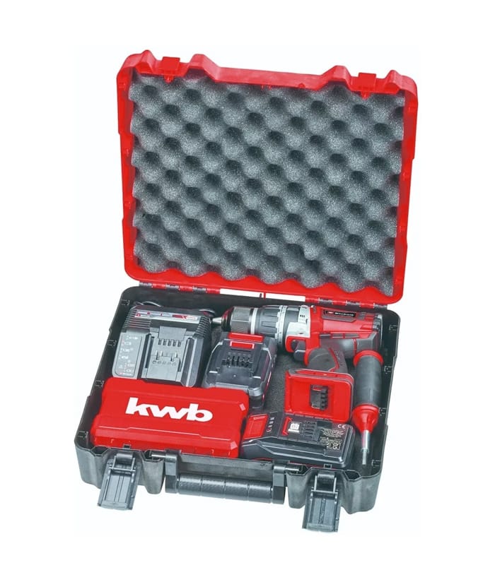 Taladro Atornillador a Batería Inalámbrico 18V 60Nm TP-CD 18/60 Li-i BI +39 + 2 Baterías 2.0Ah + Cargador Rápido + Set Puntas y Brocas 39pzs + Maletín Einhell - Imagen 2