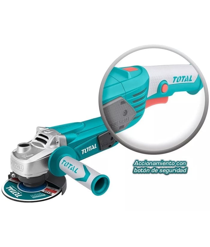 Amoladora Angular Eléctrica 1400W 125mm 5" Total TG1141256 - Imagen 2
