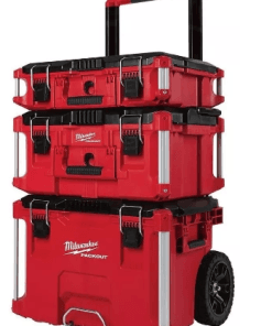 Alternative view of Combo Torre Milwaukee Packout x3 8425 + 8424 + 8427 Caja Carro de Herramientas Milwaukee Rojo/Negro