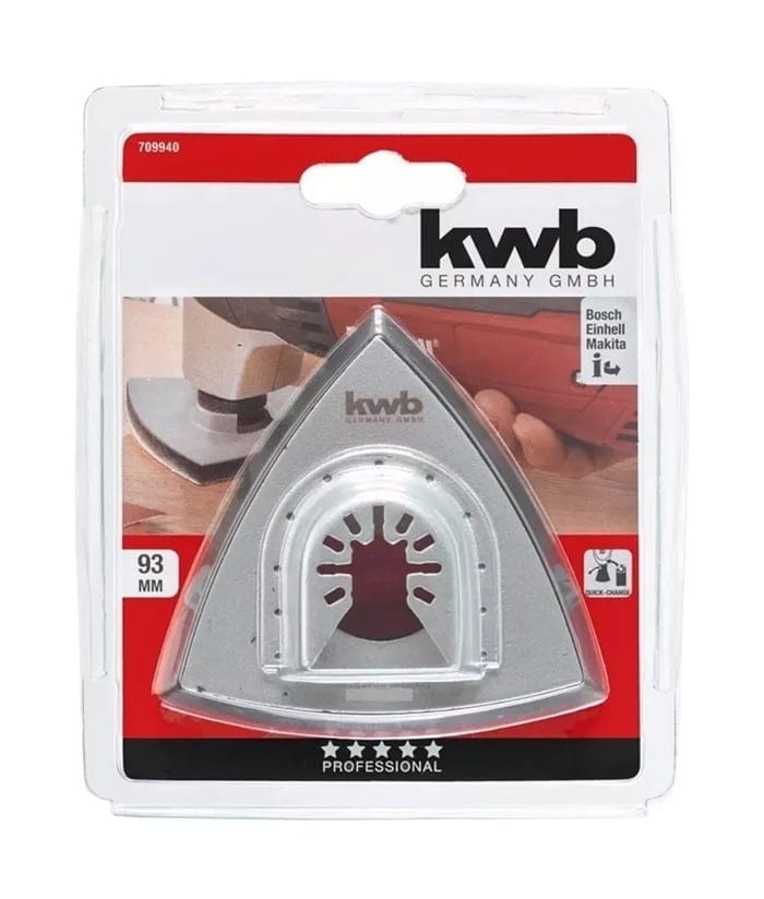 Base P/ Lijas Delta 93mm Multicortadora Oscilante KWB 709940 - Imagen 3