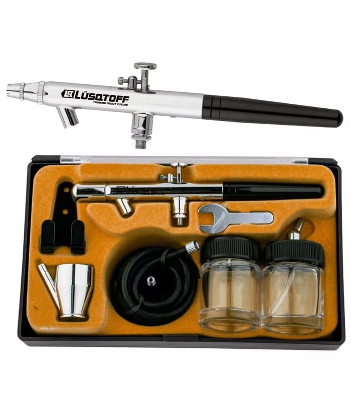 Aerógrafo Tipo Lápiz P/ Pintar + Accesorios Lüsqtoff