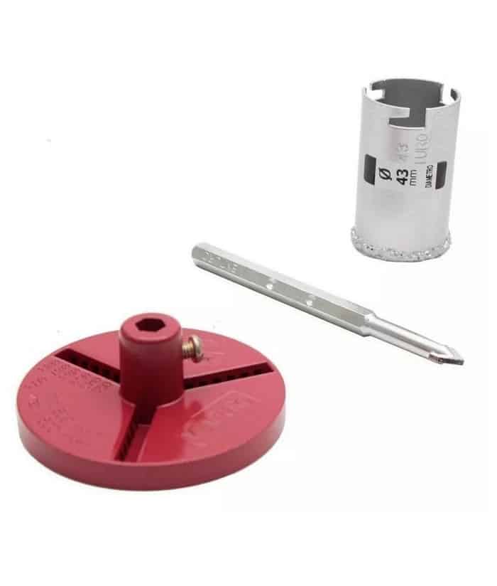 Juego Set Kit Copa 43mm + Punta Guía + Base Universal Venturo