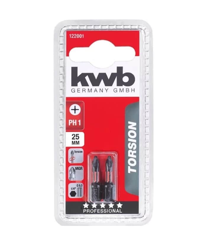 Juego Set Kit Puntas de Impacto PH1 25mm Extreme Force KWB 122001