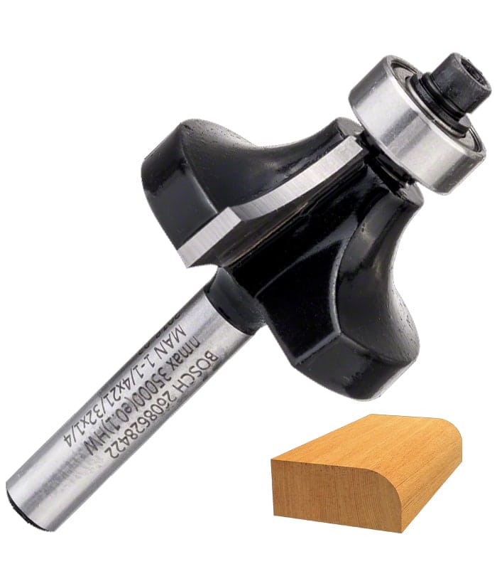 Fresa Para Madera P/ Fresadora Router Tupí Redondeadora 3/8" Bosch 2608628422