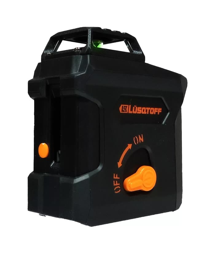 Nivel Láser Líneas Cruzadas 30mts Luz Verde Lüsqtoff Black Series Naranja/Negro NVL515-9 - Imagen 3