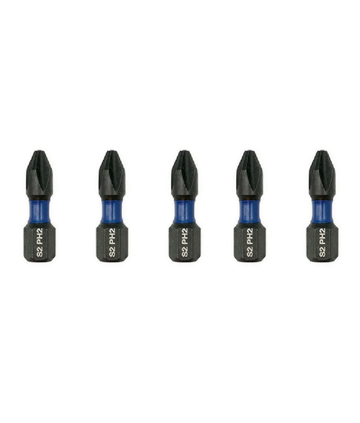 Punta Atornillador De Impacto PH2 x 25mm X 5 unidades Bremen 7861